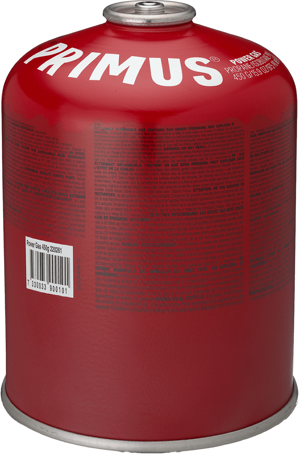 Primus Power Gas 450g L1 Grillar & Pizzaugnar frilagd